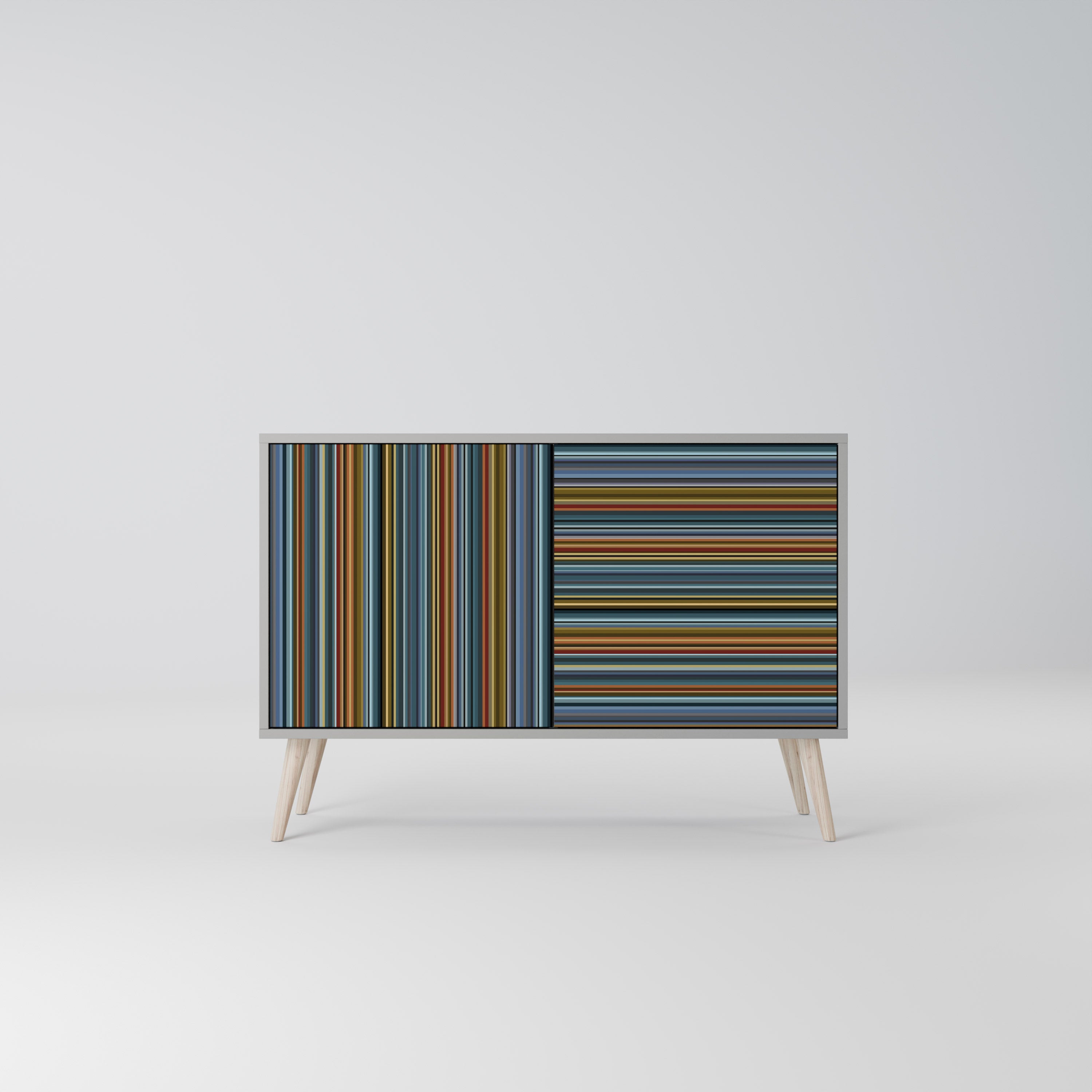LINEOUT SPECTRUM Sideboard mit 2 Türen in Grau