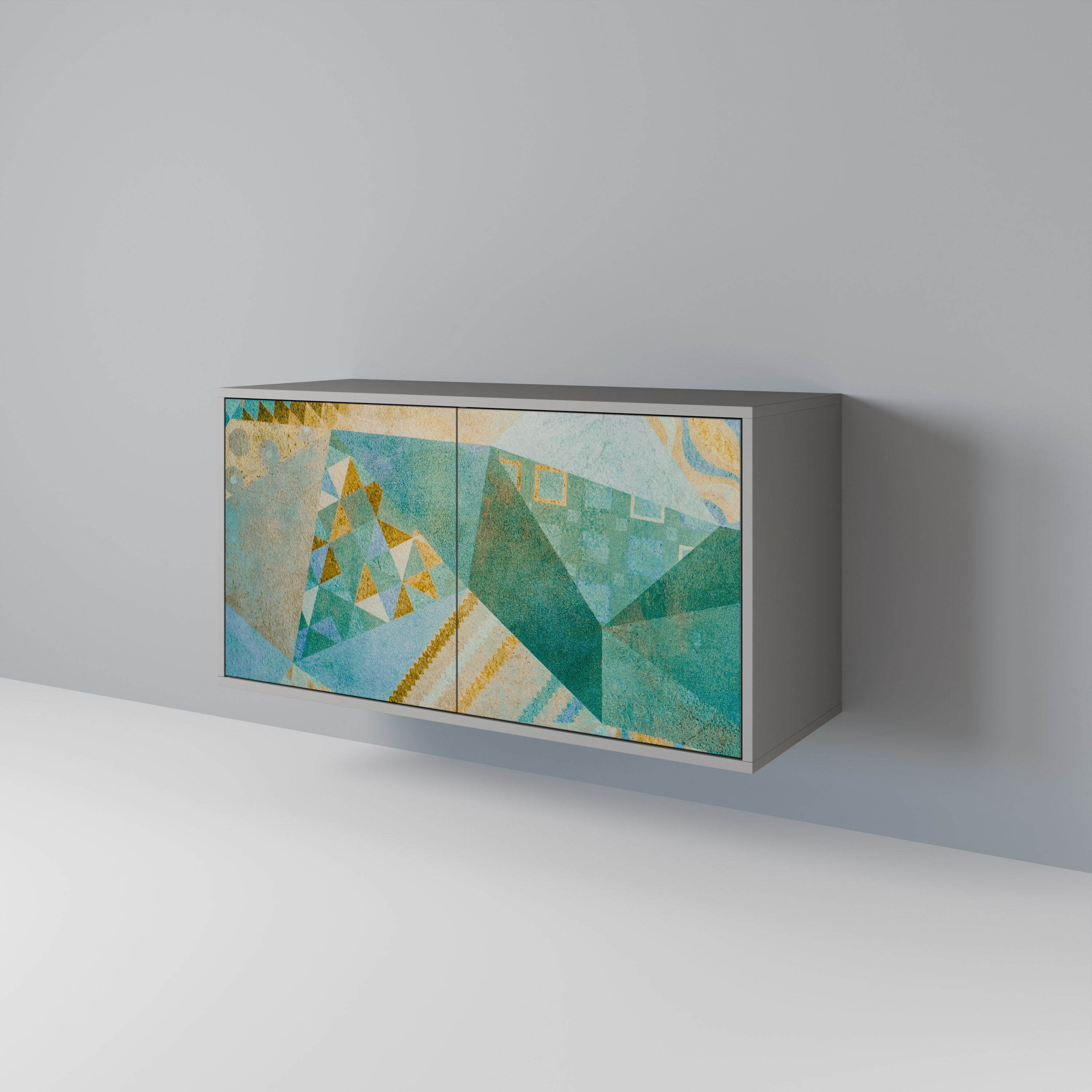 SPECTRUM SPLENDOR Sideboard mit 2 Türen in Grau