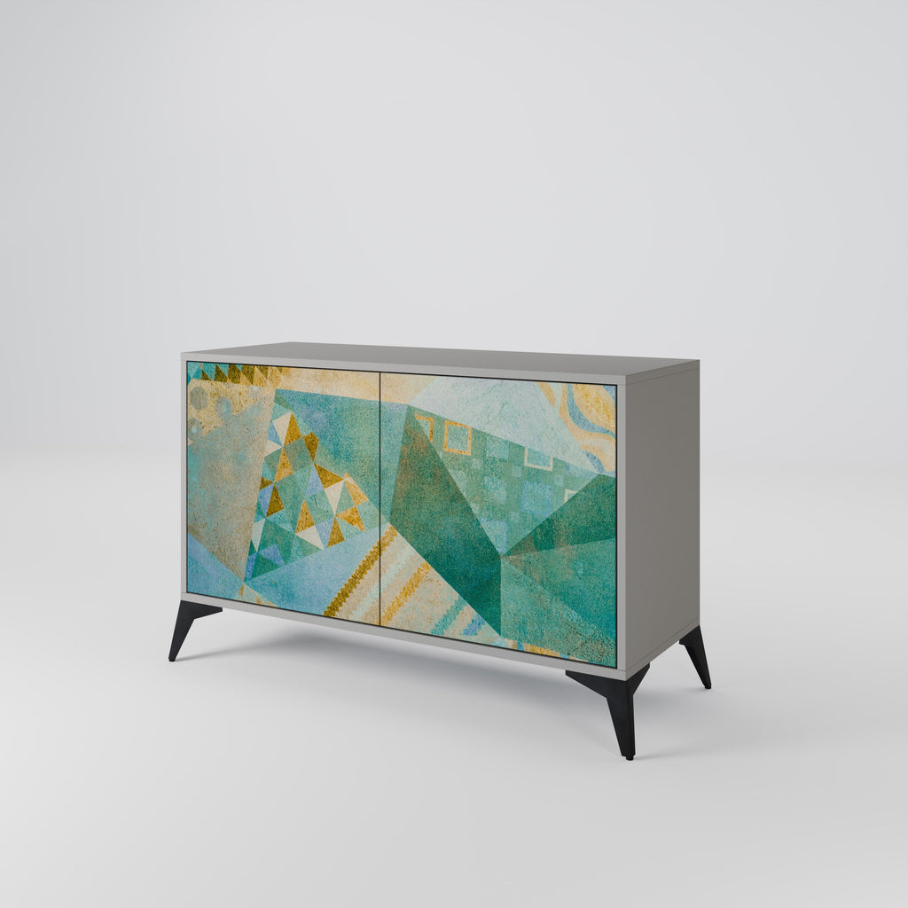 SPECTRUM SPLENDOR Sideboard mit 2 Türen in Grau