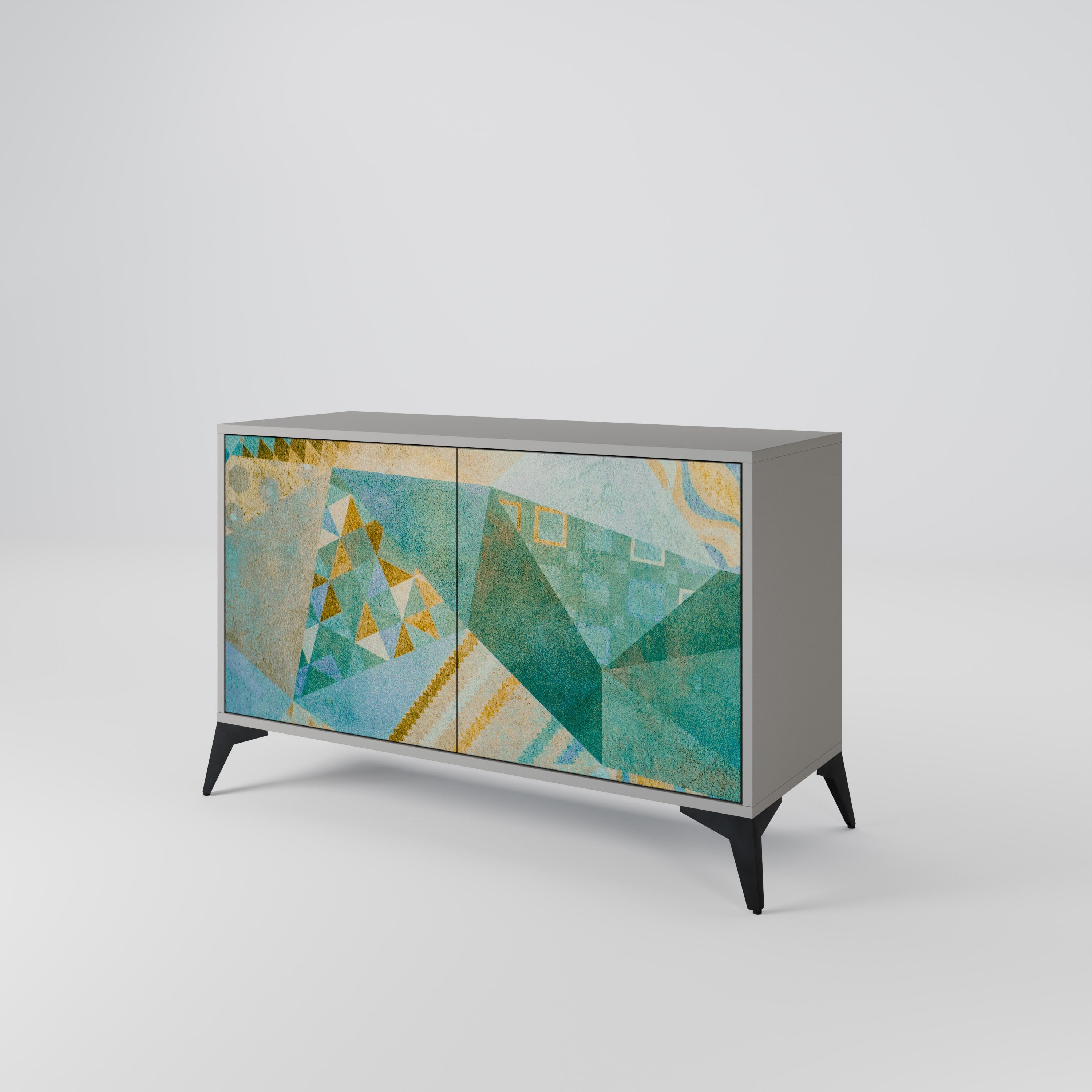 SPECTRUM SPLENDOR Sideboard mit 2 Türen in Grau