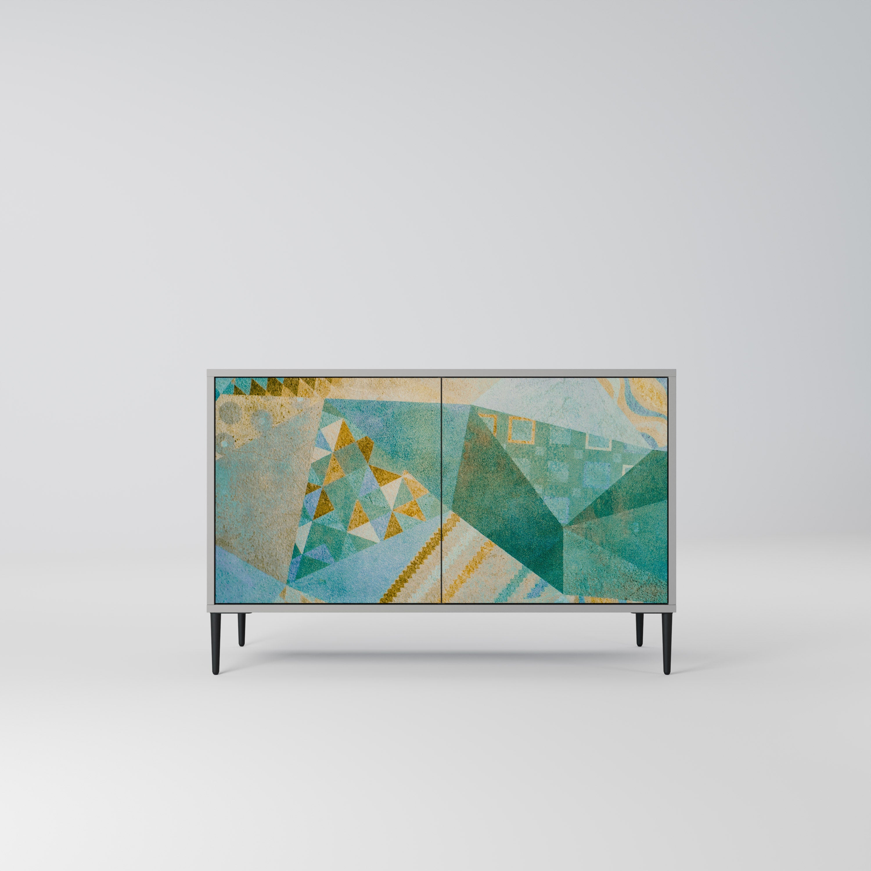 SPECTRUM SPLENDOR Sideboard mit 2 Türen in Grau