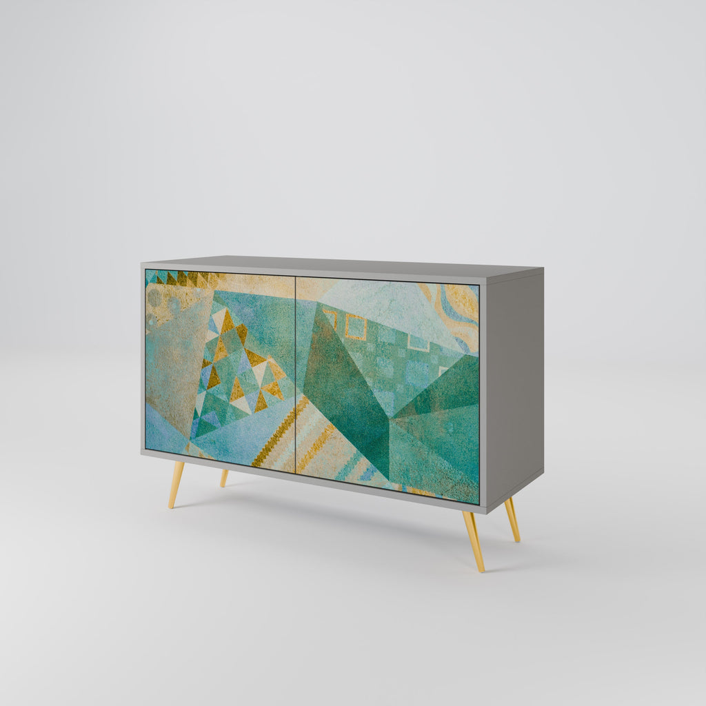 SPECTRUM SPLENDOR Sideboard mit 2 Türen in Grau