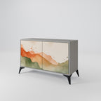 WATERCOLOUR PEAKS Sideboard mit 2 Türen in Grau