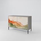 WATERCOLOUR PEAKS Sideboard mit 2 Türen in Grau