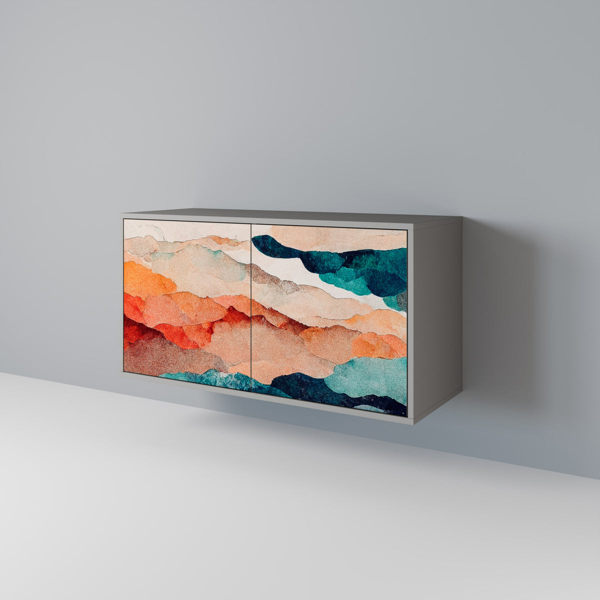ABSTRACT LANDSCAPE 2-türiges Sideboard
