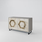 HEXAGONAL SHAPES Sideboard mit 2 Türen in Grau