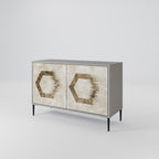 HEXAGONAL SHAPES Sideboard mit 2 Türen in Grau