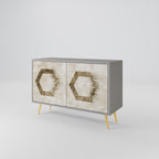 HEXAGONAL SHAPES Sideboard mit 2 Türen in Grau