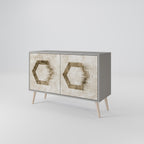 HEXAGONAL SHAPES Sideboard mit 2 Türen in Grau