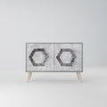 HEXAGONAL FIGURES Sideboard mit 2 Türen in Grau