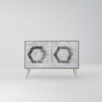 HEXAGONAL FIGURES Sideboard mit 2 Türen in Grau