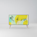 BODY LANGUAGE 2-Door Sideboard in Grey Finish