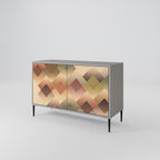 GEOMETRIC FUSION Sideboard mit 2 Türen in Grau