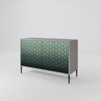 ORNAMENTAL GLIMMER Sideboard mit 2 Türen in Grau