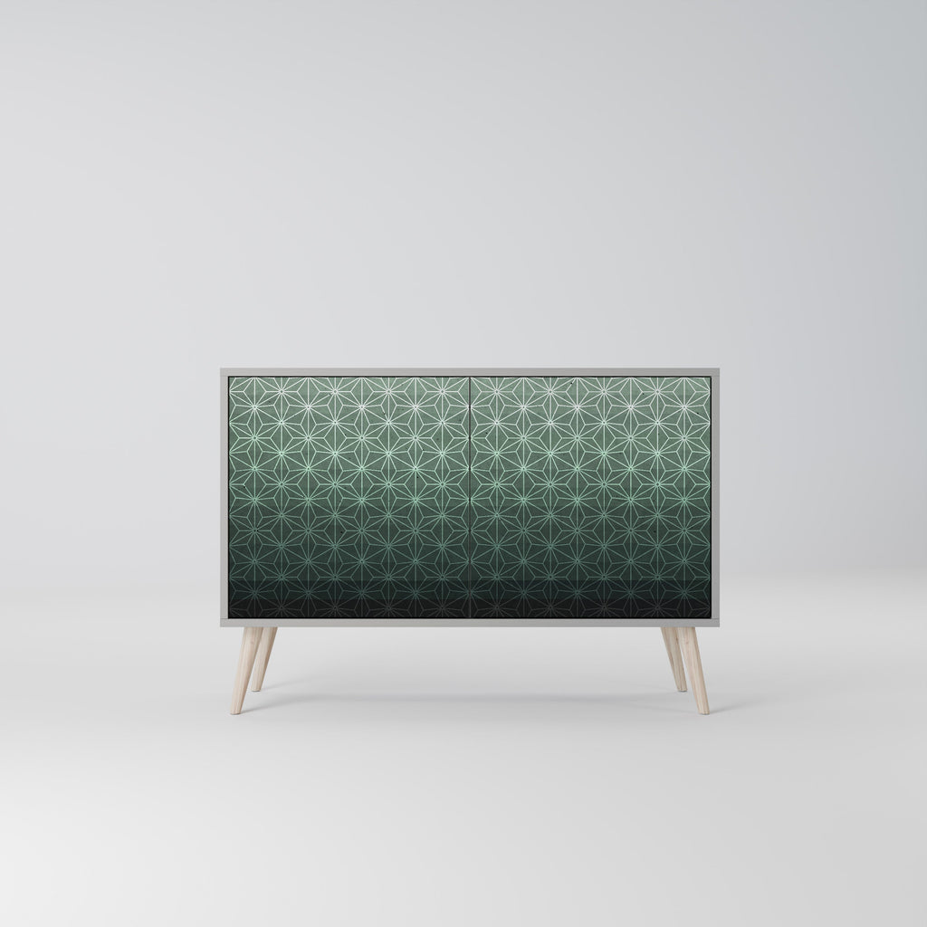 ORNAMENTAL GLIMMER Sideboard mit 2 Türen in Grau