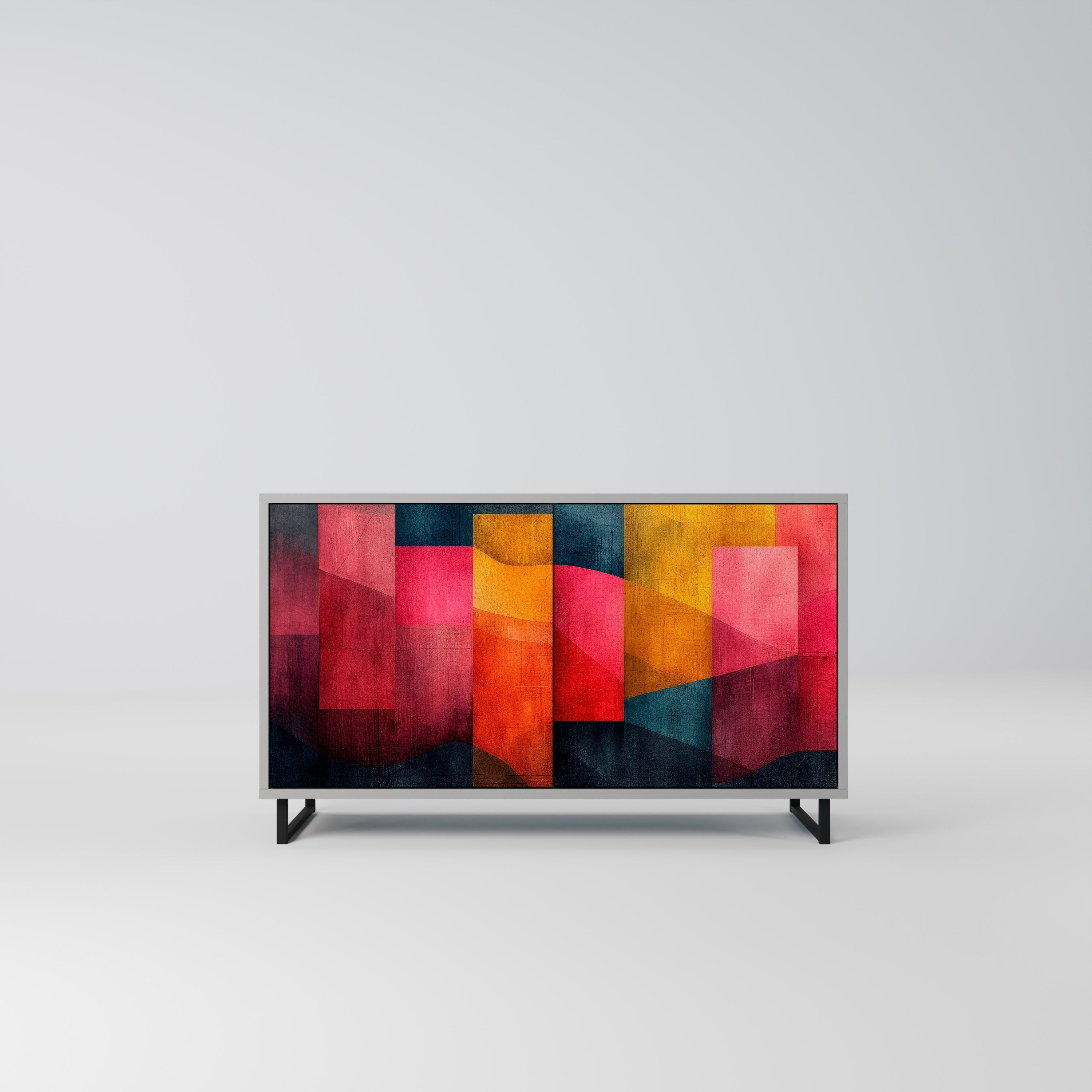 COLORFUL SOUNDS Sideboard mit 2 Türen in Grau