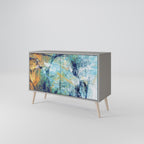 ABSTRACT THOUGHTS Sideboard mit 2 Türen in Grau