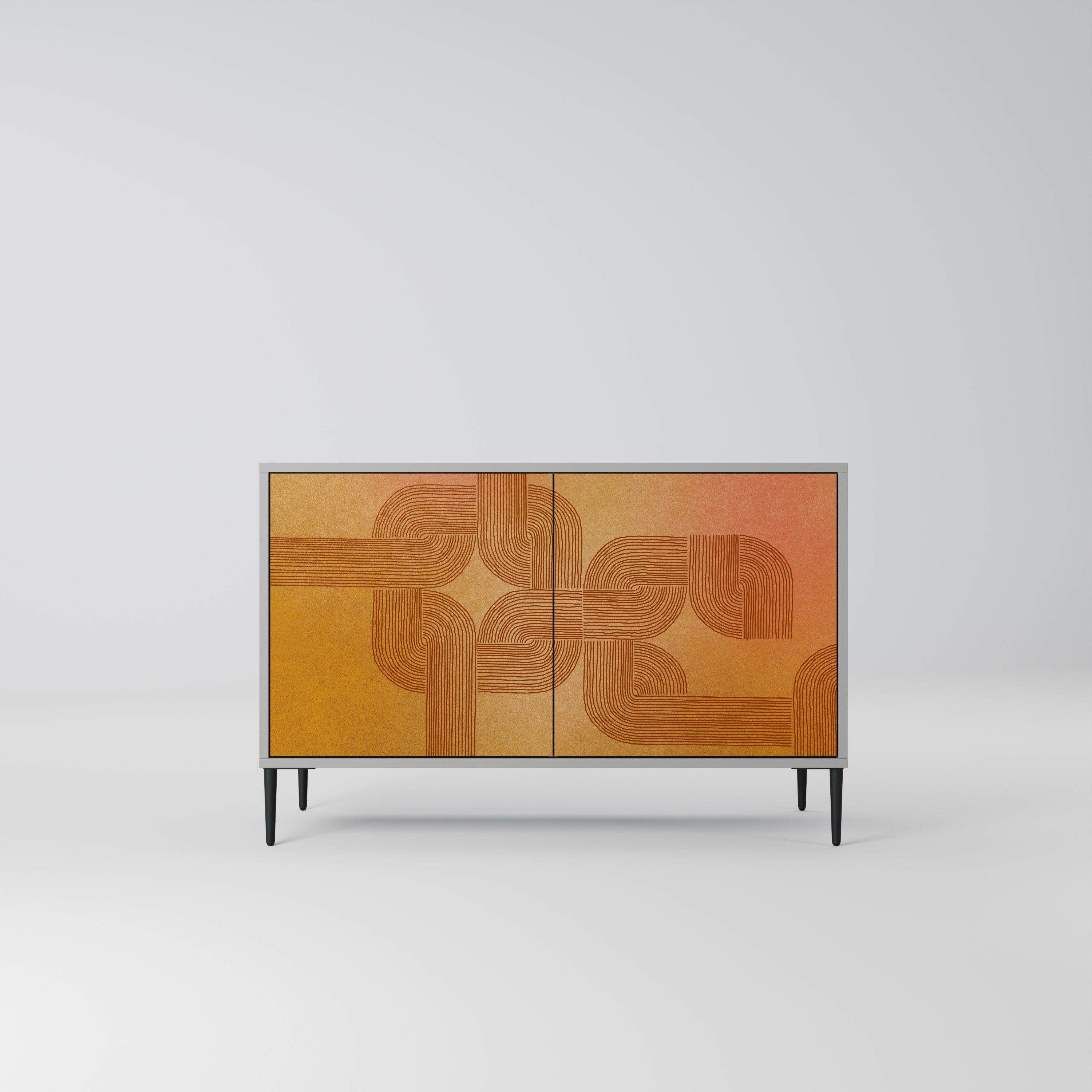 STRENGTHENING RELATION Sideboard mit 2 Türen in Grau