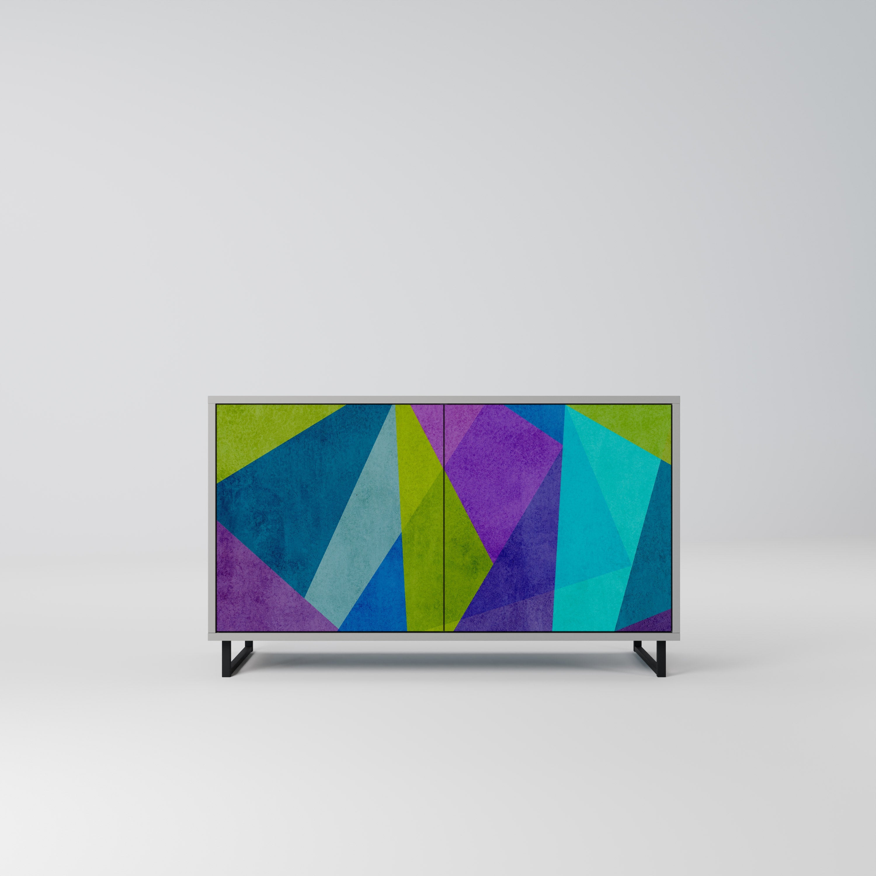 COLD SHOWCASE Sideboard mit 2 Türen in Grau