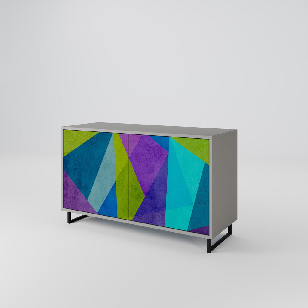 COLD SHOWCASE Sideboard mit 2 Türen in Grau
