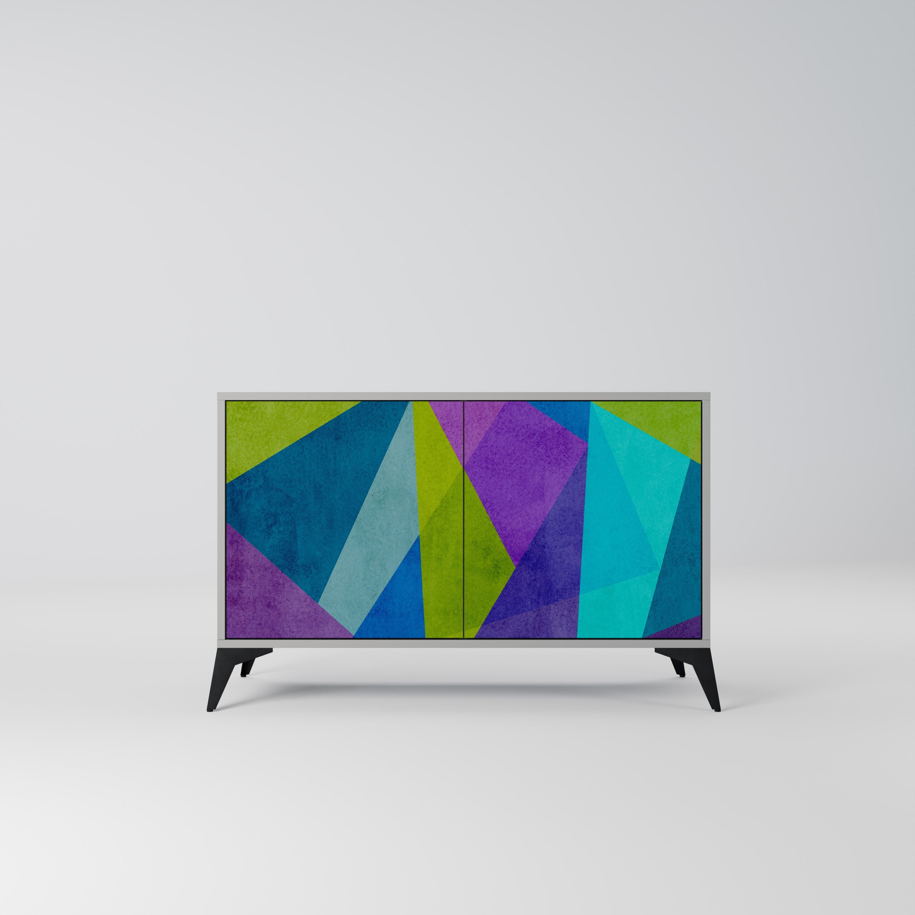 COLD SHOWCASE Sideboard mit 2 Türen in Grau