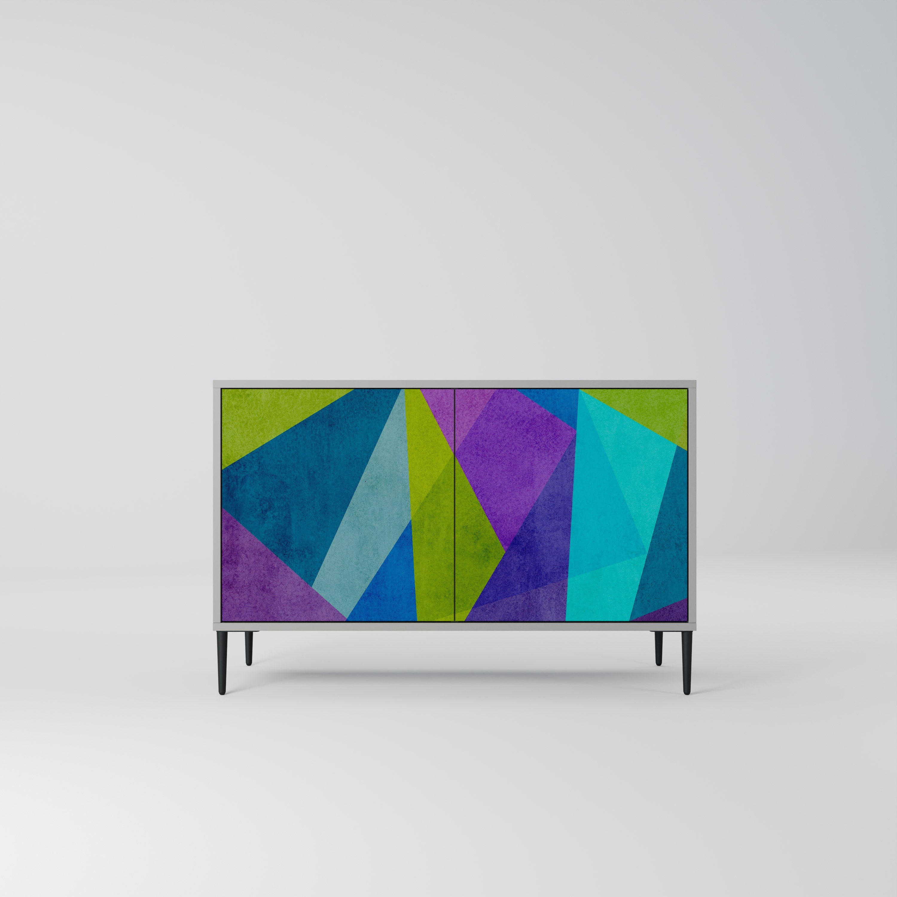 COLD SHOWCASE Sideboard mit 2 Türen in Grau