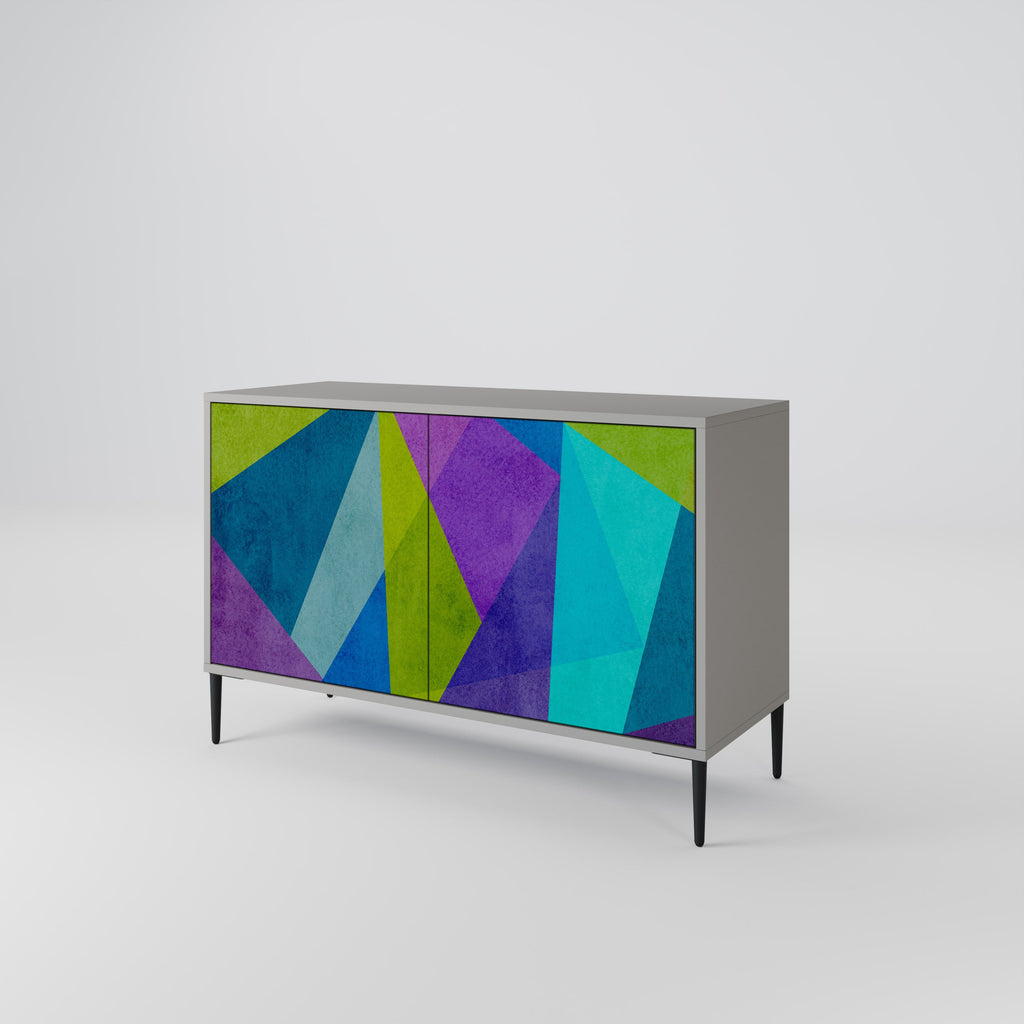 COLD SHOWCASE Sideboard mit 2 Türen in Grau