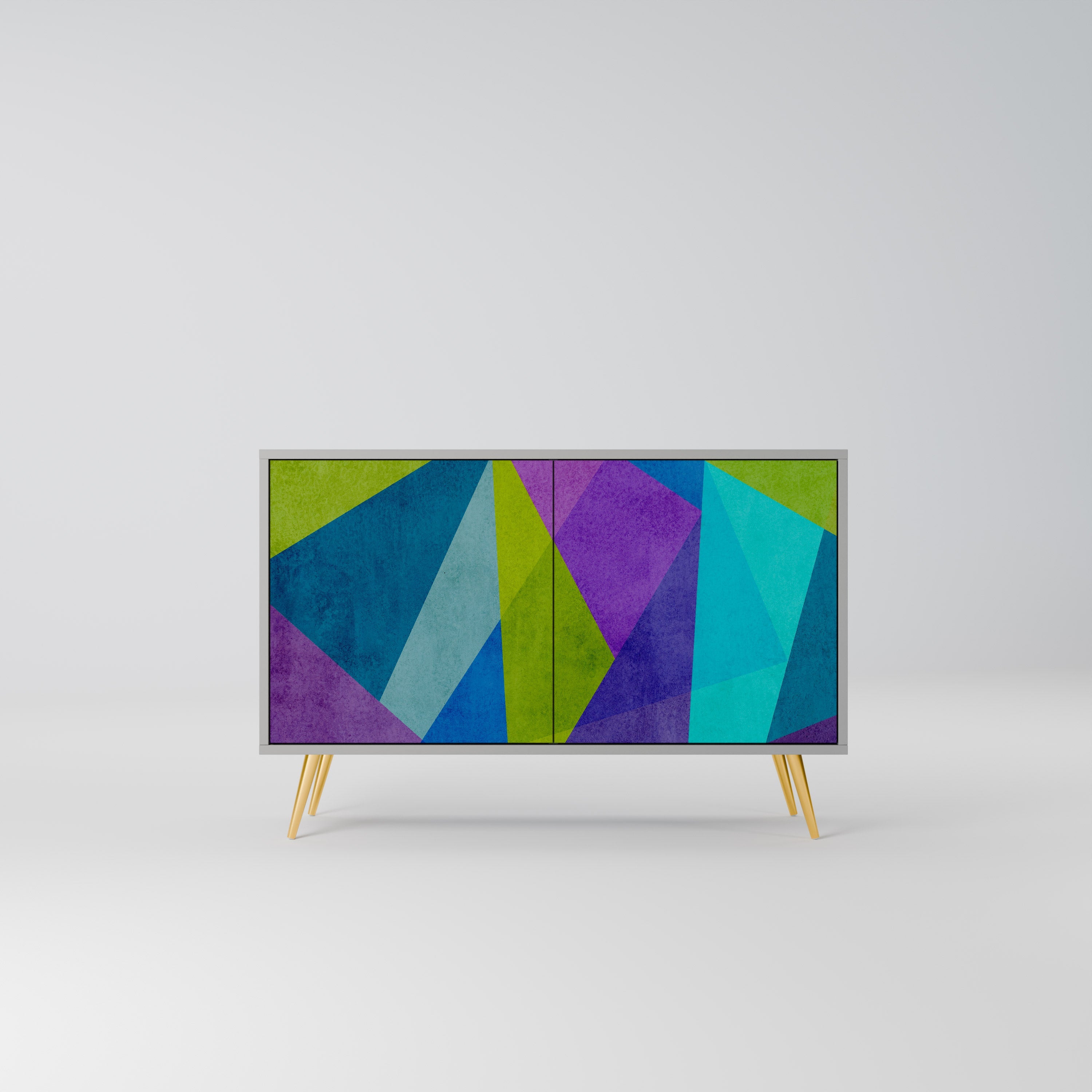 COLD SHOWCASE Sideboard mit 2 Türen in Grau