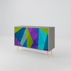COLD SHOWCASE Sideboard mit 2 Türen in Grau