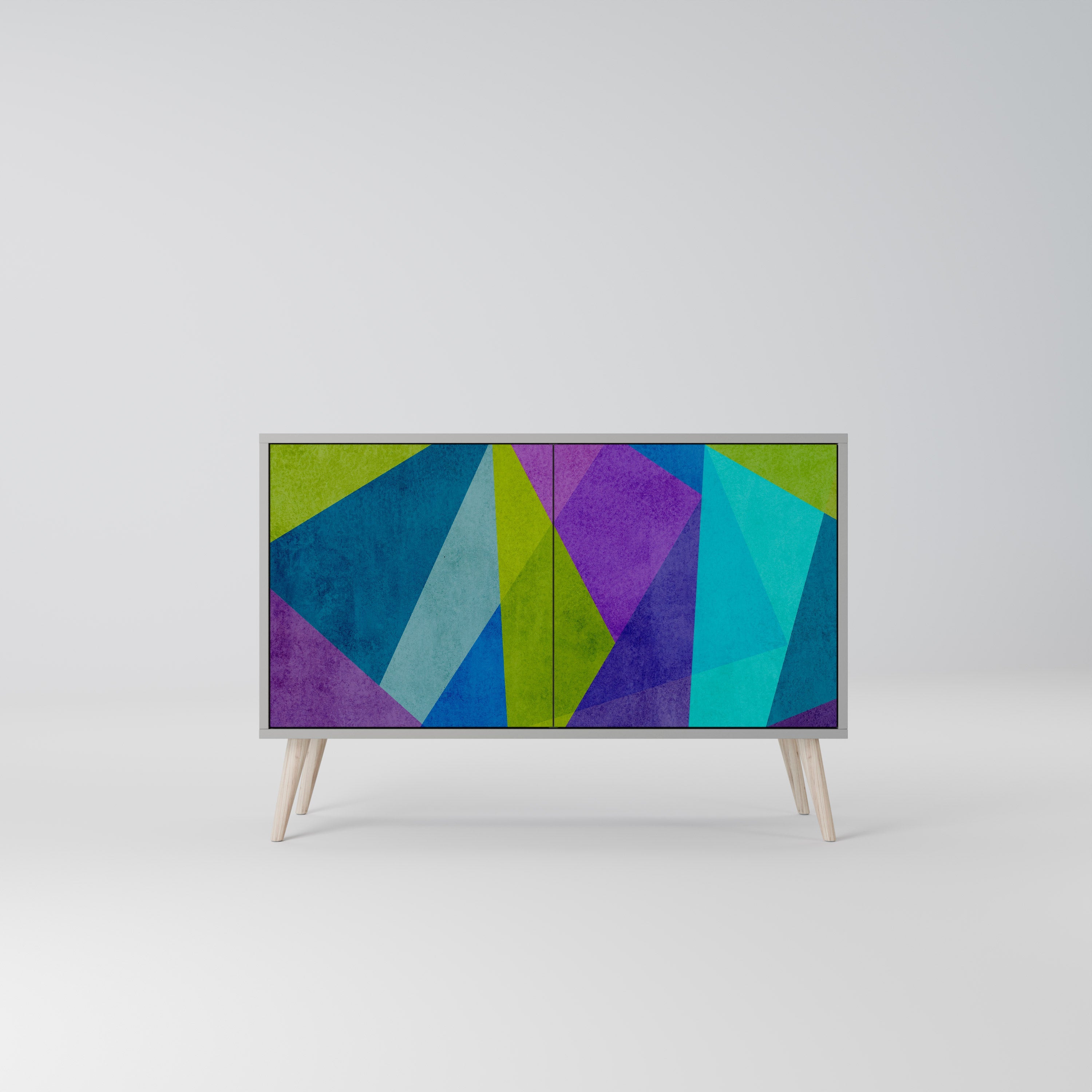 COLD SHOWCASE Sideboard mit 2 Türen in Grau