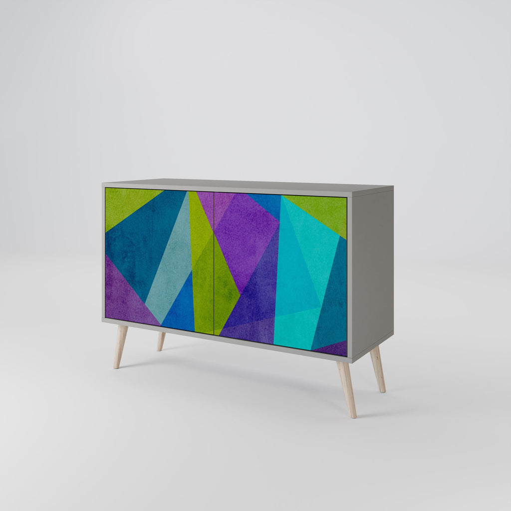 COLD SHOWCASE Sideboard mit 2 Türen in Grau