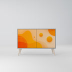 ORANGE ARRANGEMENT Sideboard mit 2 Türen in Grau