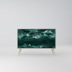 POLYGONAL FLOATING Sideboard mit 2 Türen in Grau