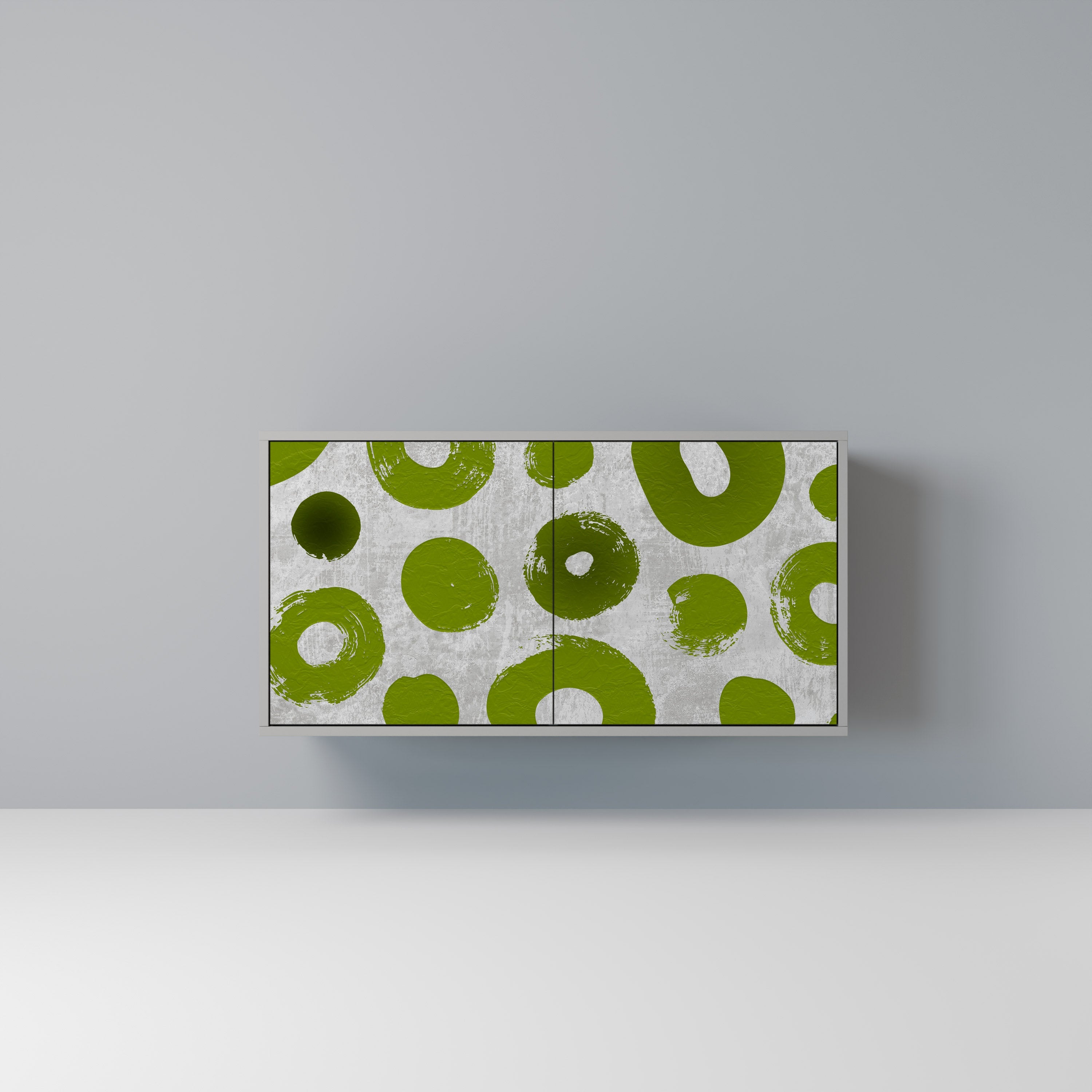 GREEN RHAPSODY Sideboard mit 2 Türen in Grau