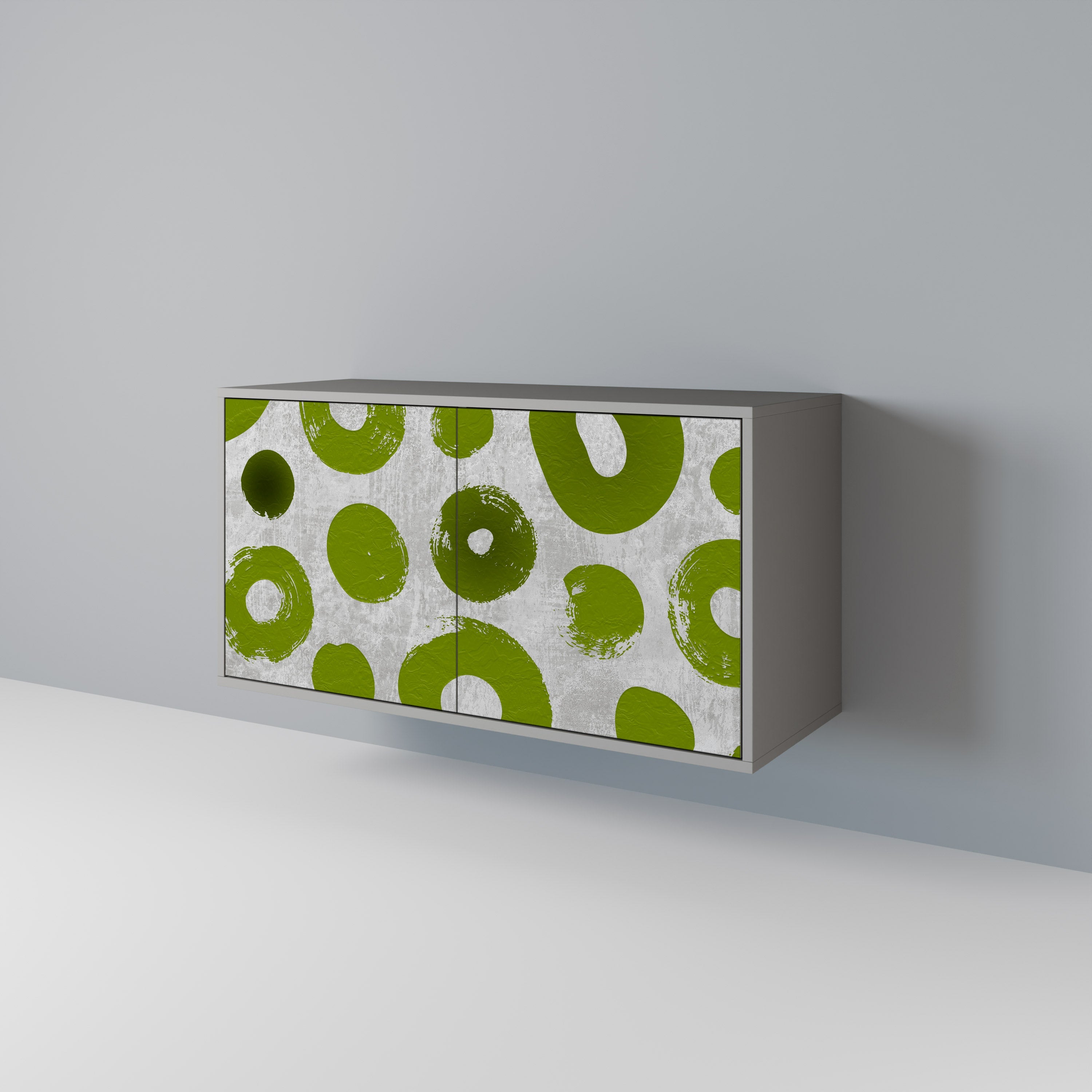 GREEN RHAPSODY Sideboard mit 2 Türen in Grau