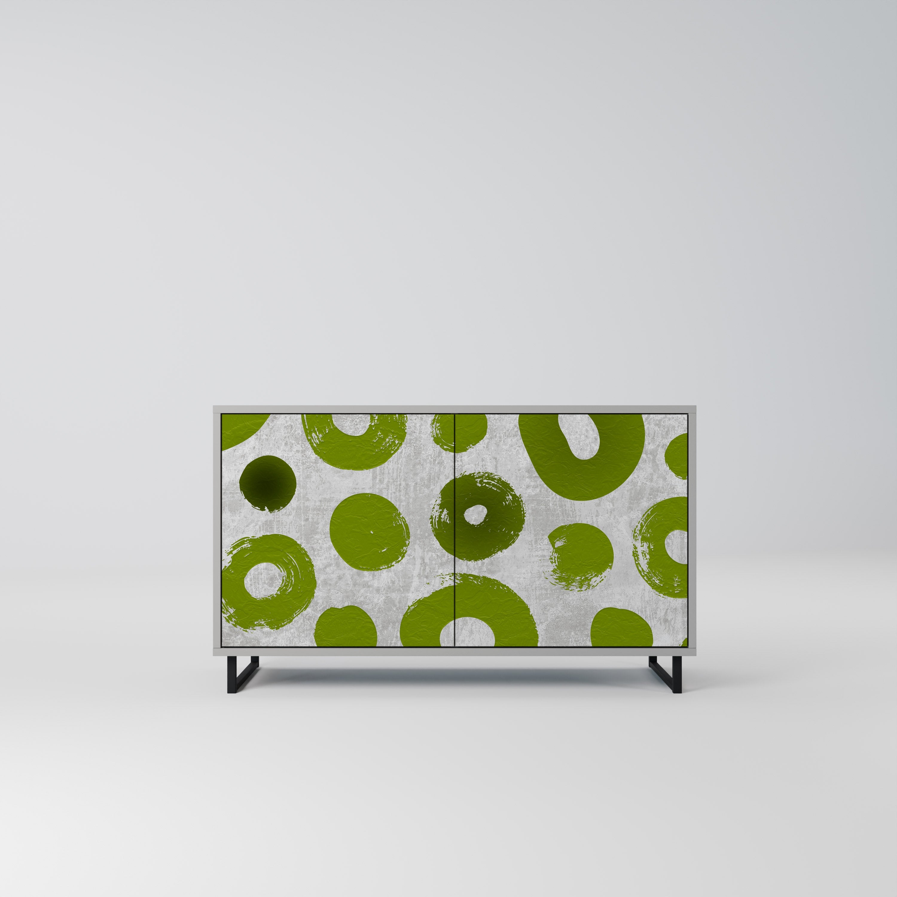 GREEN RHAPSODY Sideboard mit 2 Türen in Grau