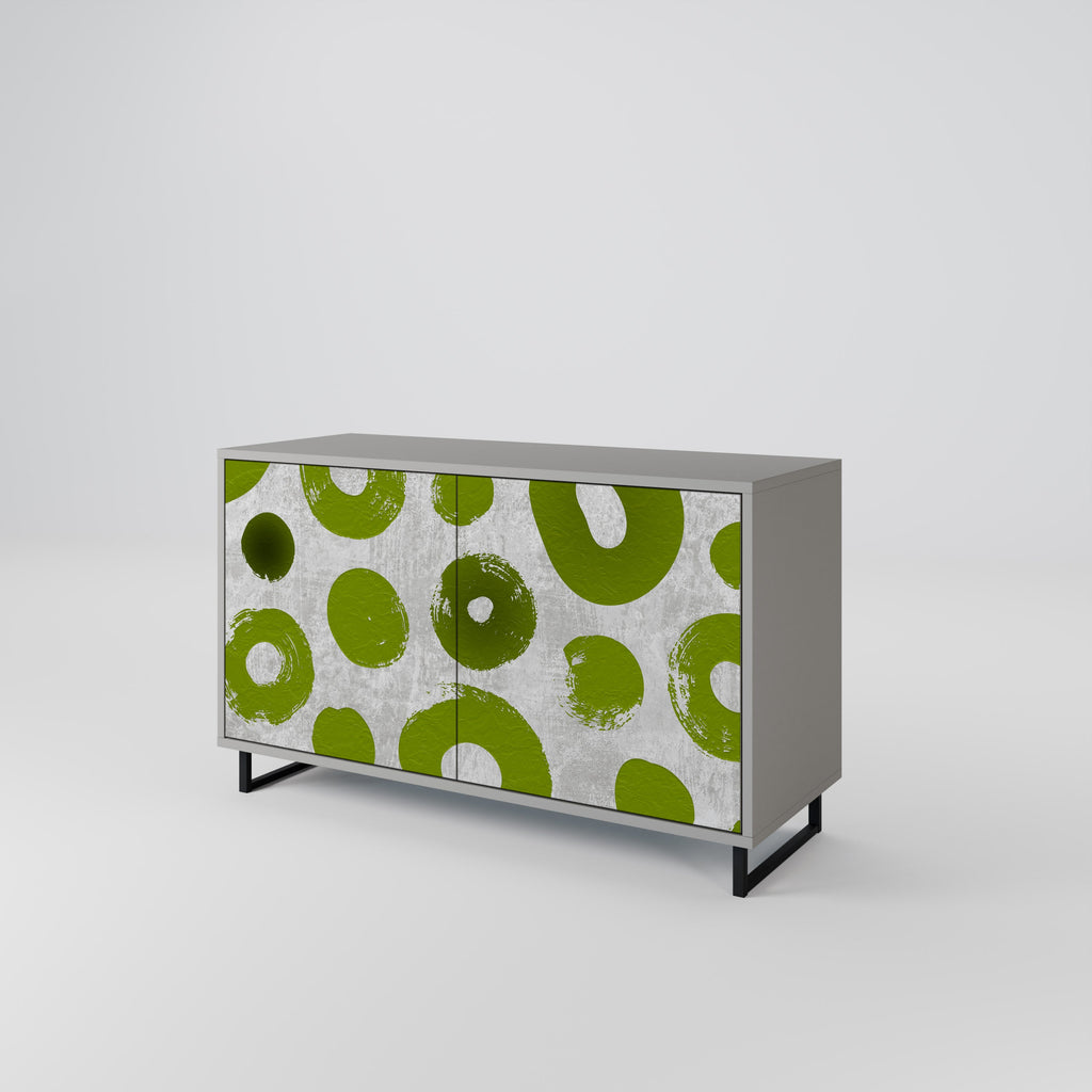 GREEN RHAPSODY Sideboard mit 2 Türen in Grau