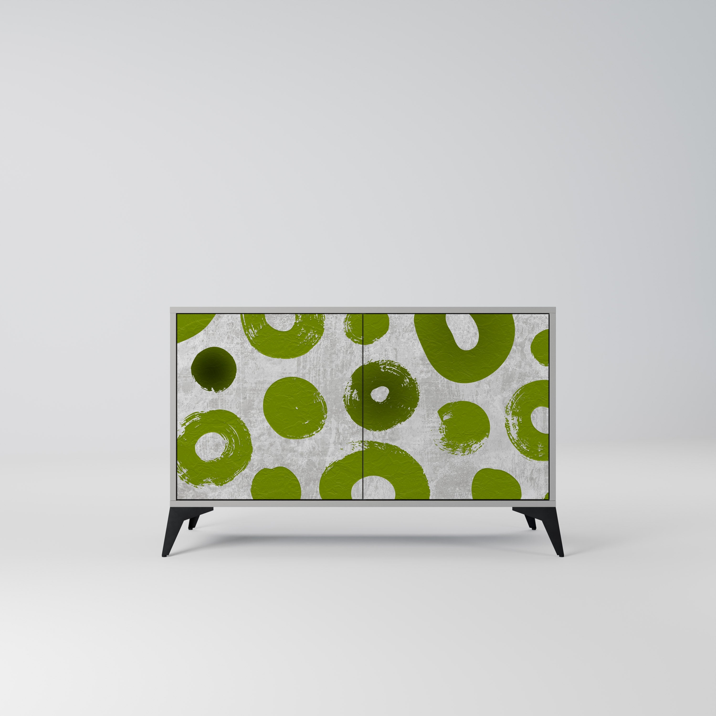 GREEN RHAPSODY Sideboard mit 2 Türen in Grau