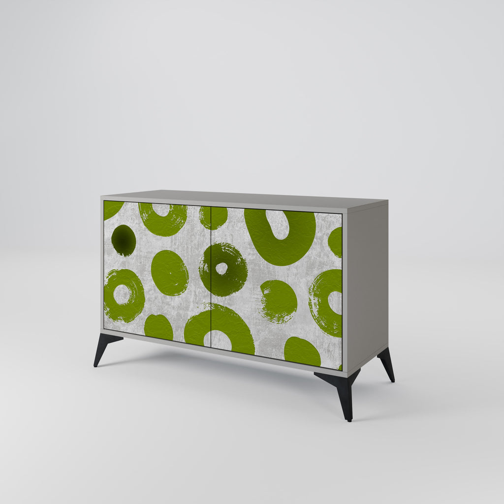 GREEN RHAPSODY Sideboard mit 2 Türen in Grau