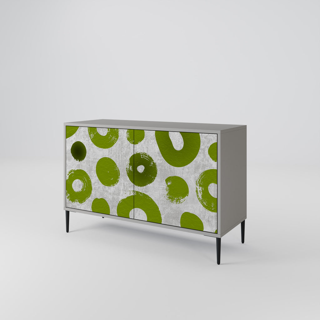 GREEN RHAPSODY Sideboard mit 2 Türen in Grau