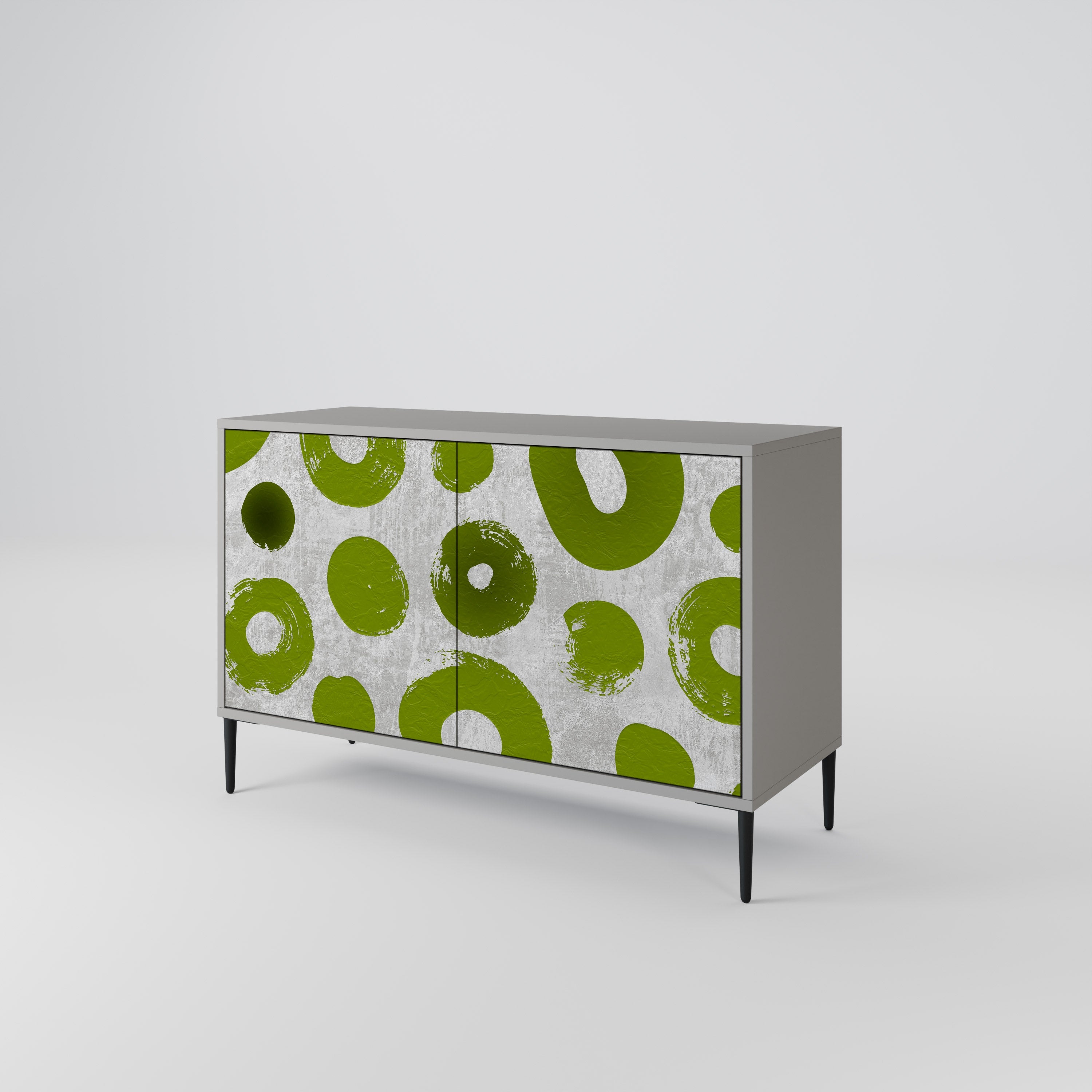 GREEN RHAPSODY Sideboard mit 2 Türen in Grau