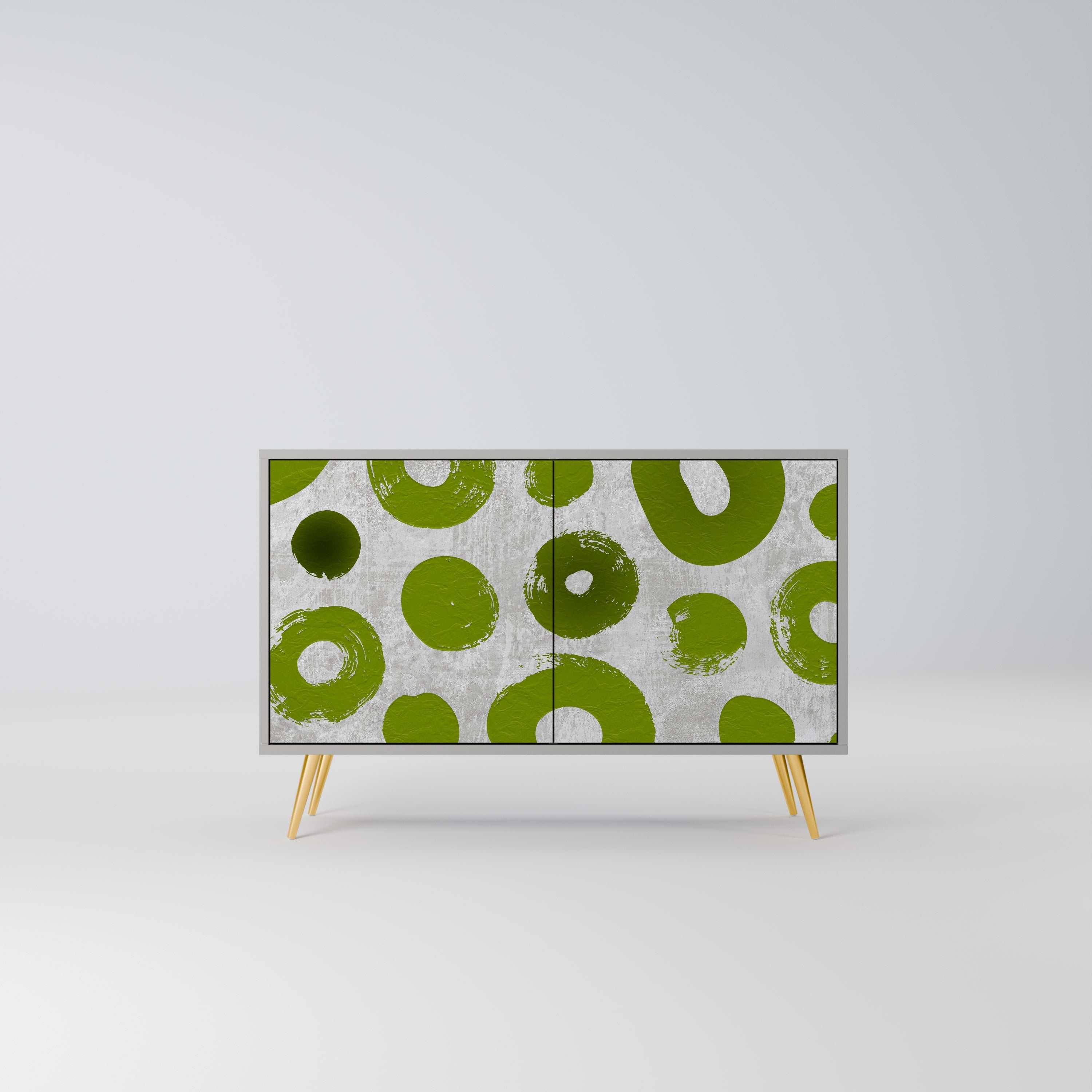 GREEN RHAPSODY Sideboard mit 2 Türen in Grau