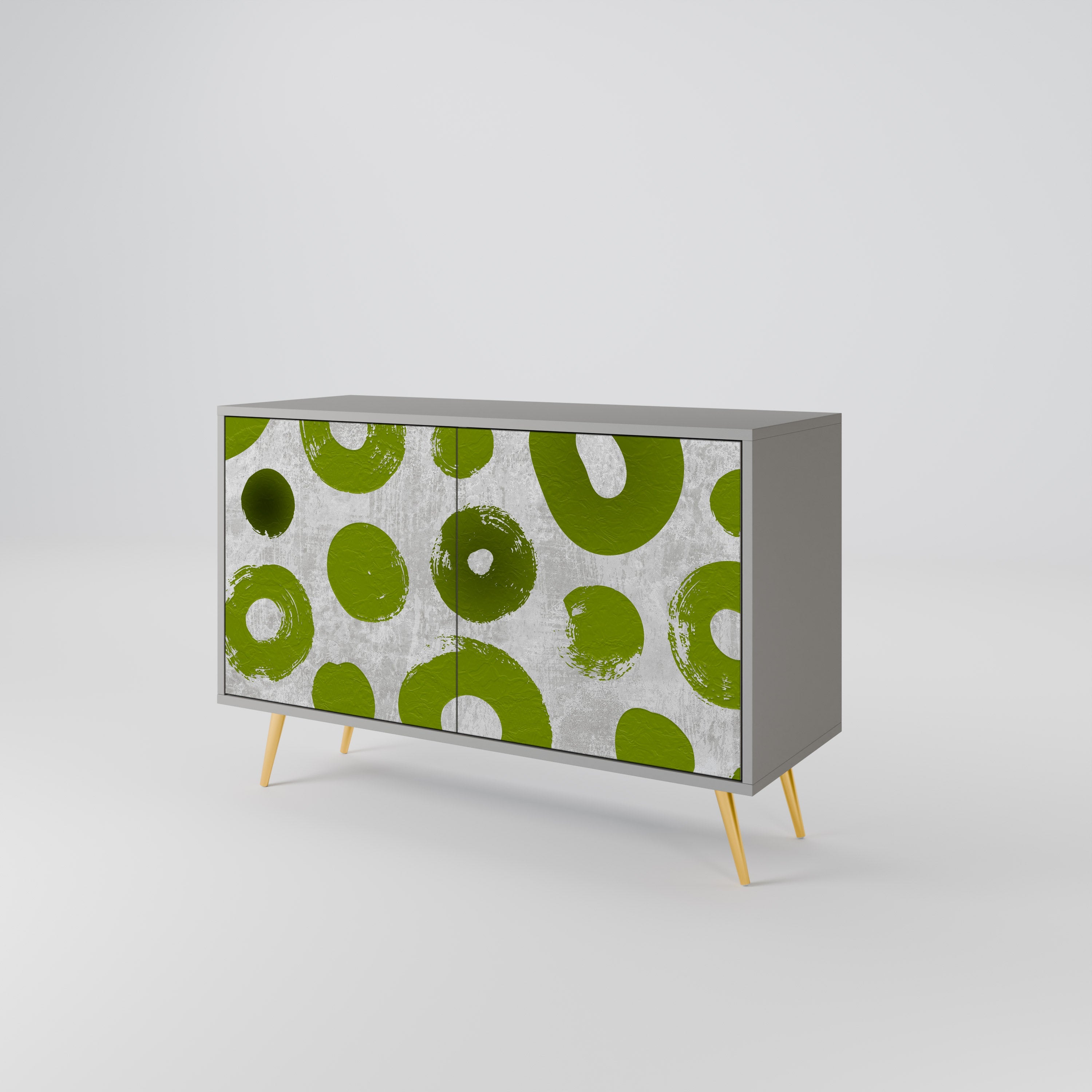 GREEN RHAPSODY Sideboard mit 2 Türen in Grau