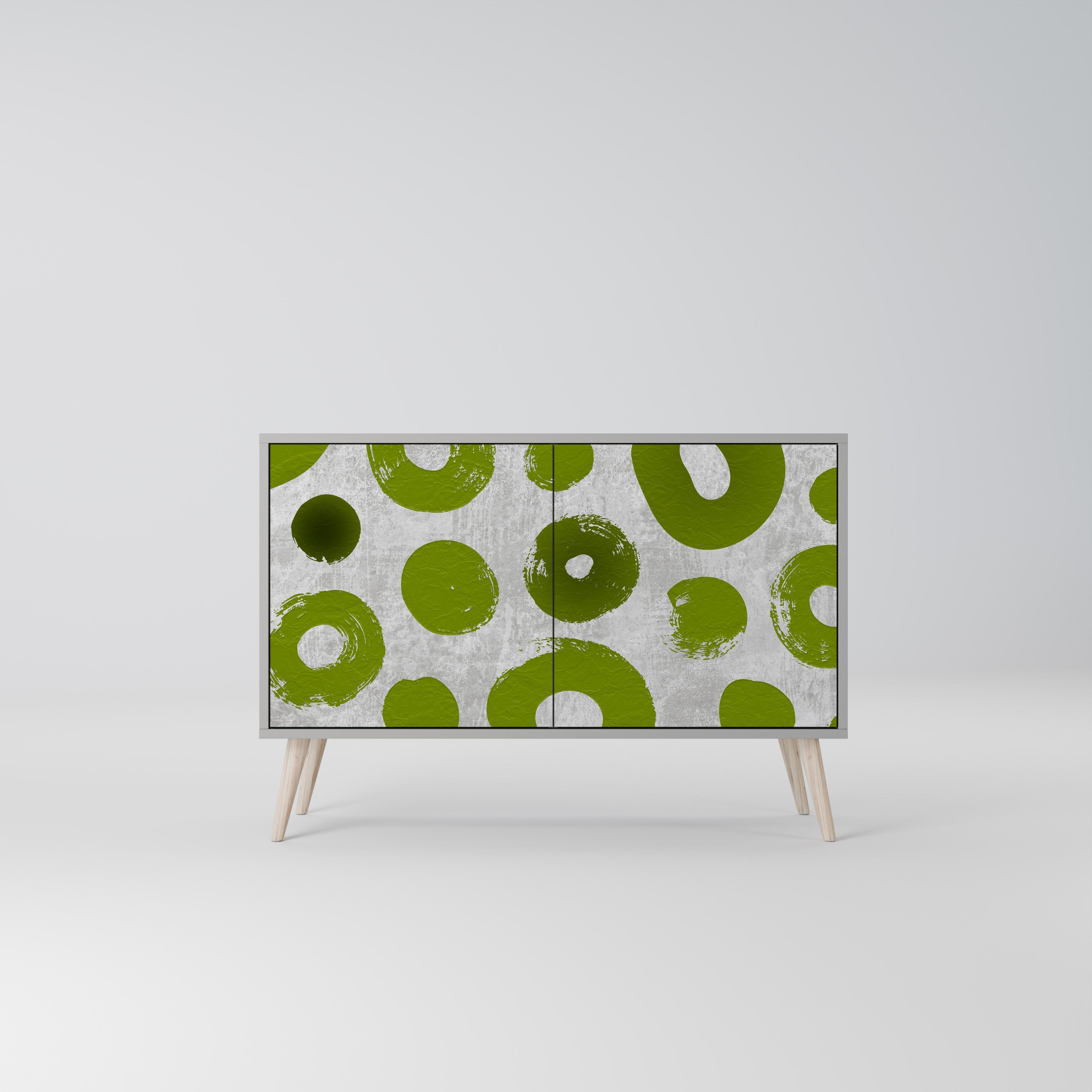 GREEN RHAPSODY Sideboard mit 2 Türen in Grau