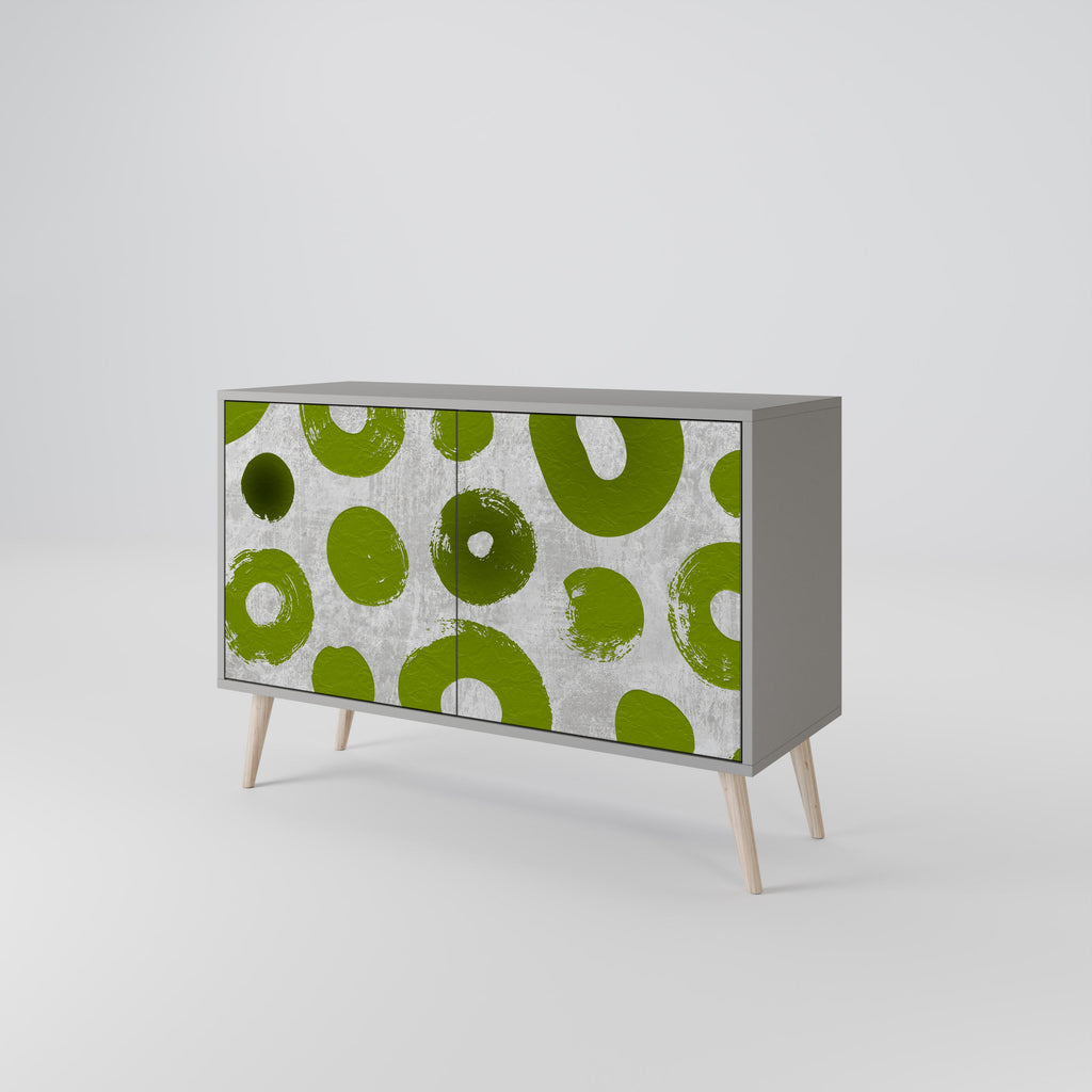 GREEN RHAPSODY Sideboard mit 2 Türen in Grau