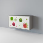 COLORFUL COSMOS Sideboard mit 2 Türen in Grau