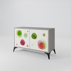 COLORFUL COSMOS Sideboard mit 2 Türen in Grau
