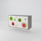 COLORFUL COSMOS Sideboard mit 2 Türen in Grau