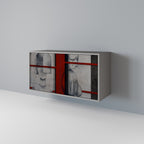 GRAY FIGURES Sideboard mit 2 Türen in Grau