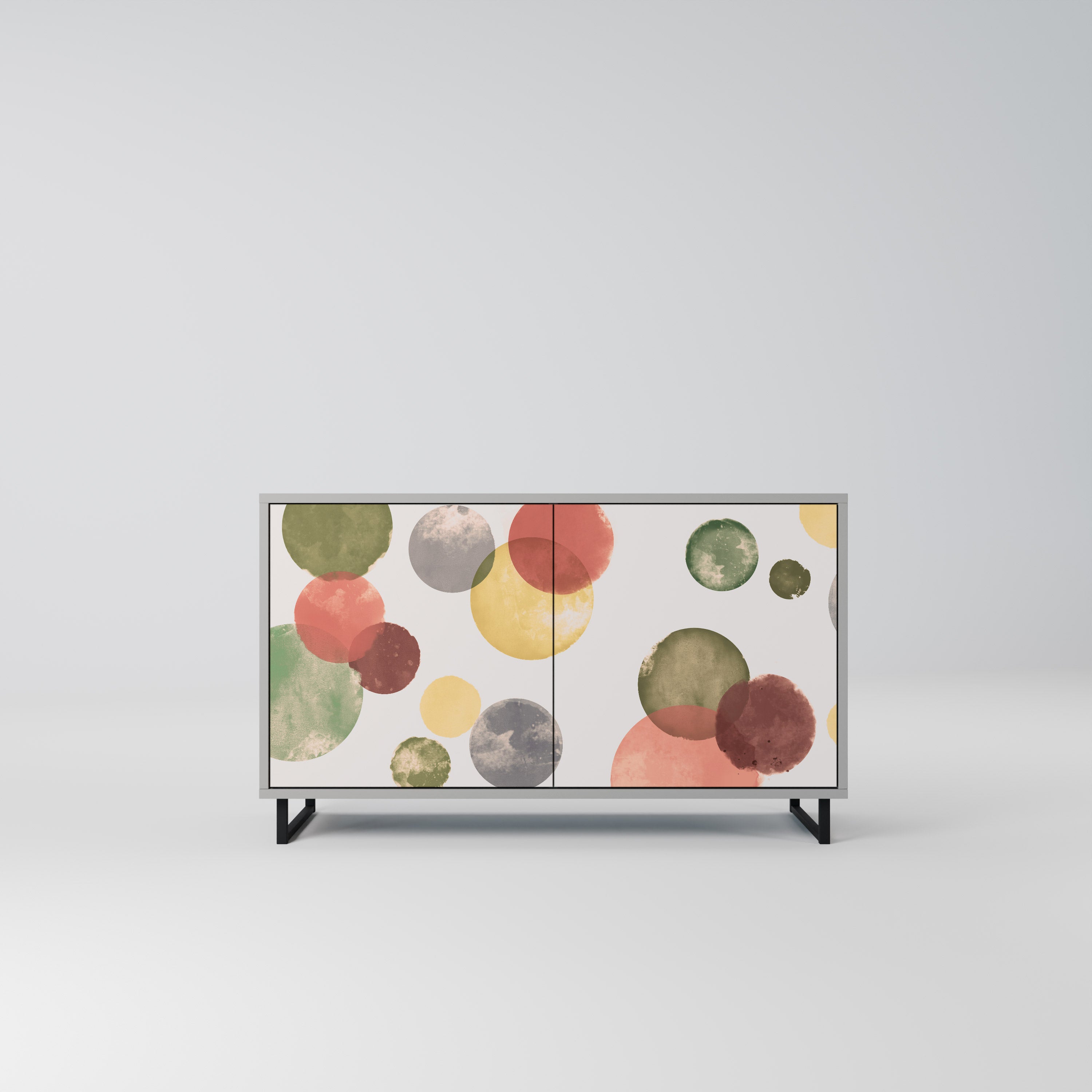 FLEETING HAPPINESS Sideboard mit 2 Türen in Grau